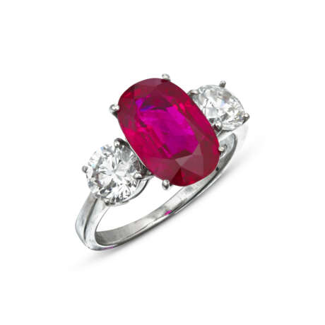 RUBY AND DIAMOND RING - photo 1