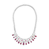 NO RESERVE - RUBY AND DIAMOND NECKLACE - photo 1
