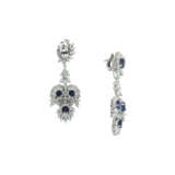 NO RESERVE - SAPPHIRE AND DIAMOND EARRINGS - photo 2