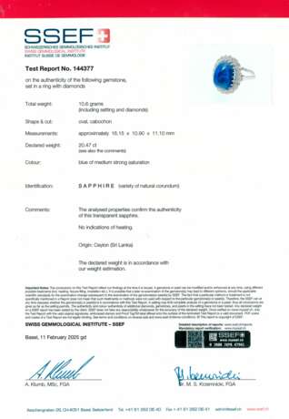 SAPPHIRE AND DIAMOND RING - photo 3