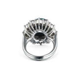 BLACK OPAL AND DIAMOND RING - photo 2