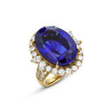 TANZANITE AND DIAMOND RING - photo 1