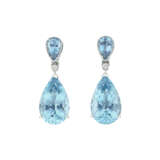 AQUAMARINE AND DIAMOND NECKLACE/EARRINGS - photo 5