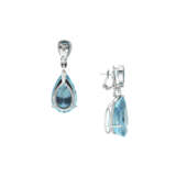 AQUAMARINE AND DIAMOND NECKLACE/EARRINGS - photo 6