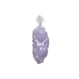 NO RESERVE - THREE JADEITE MONKEY AND DIAMOND PENDANTS - photo 6