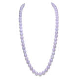 LAVENDER JADEITE BEAD AND DIAMOND NECKLACE - photo 3