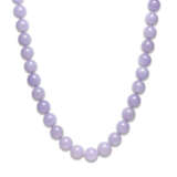 LAVENDER JADEITE BEAD AND DIAMOND NECKLACE - photo 4