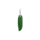 NO RESERVE - JADEITE AND DIAMOND PENDANT - photo 1