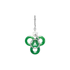 NO RESERVE - JADEITE AND DIAMOND PENDANT