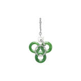 NO RESERVE - JADEITE AND DIAMOND PENDANT - photo 1
