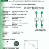 NO RESERVE - SET OF JADEITE AND DIAMOND JEWELLERY - фото 10