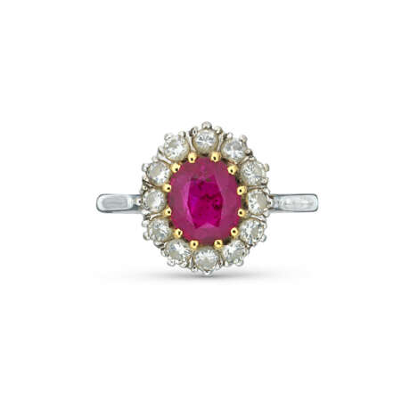 NO RESERVE - RUBY AND DIAMOND BROOCH AND RING - photo 4