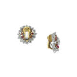 NO RESERVE - GRAFF RUBY AND DIAMOND EARRINGS; TOGEHTER WITH A RUBY AND DIAMOND RING - photo 3