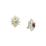RUBY AND DIAMOND EARRINGS - фото 2