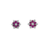 NO RESERVE - SET OF RUBY, SYNTHETIC RUBY AND DIAMOND JEWELLERY - photo 2