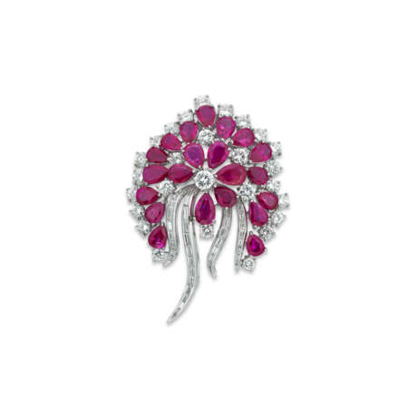 NO RESERVE - SET OF RUBY, SYNTHETIC RUBY AND DIAMOND JEWELLERY - photo 4
