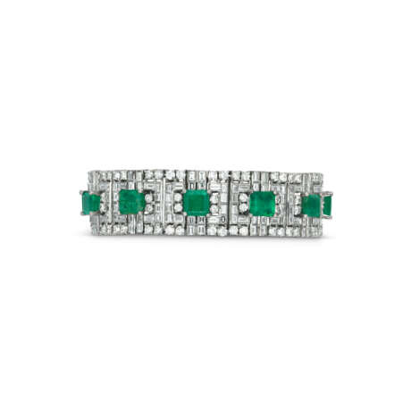 NO RESERVE - EMERALD AND DIAMOND BRACELET AND RING - Foto 4