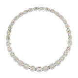 COLOURED DIAMOND AND DIAMOND NECKLACE - photo 1