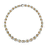 COLOURED DIAMOND AND DIAMOND NECKLACE - photo 2
