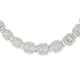 COLOURED DIAMOND AND DIAMOND NECKLACE - photo 4