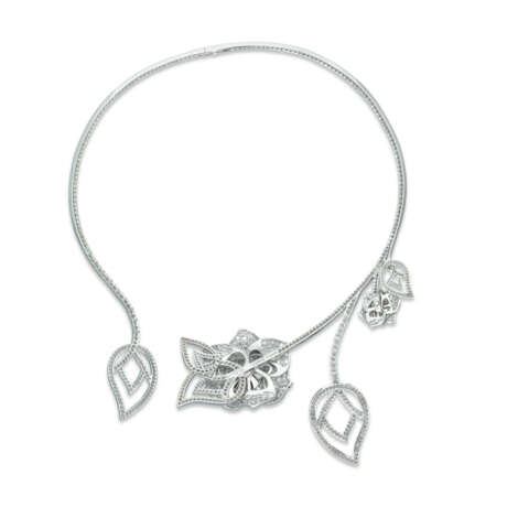 NO RESERVE - PIAGET DIAMOND 'ROSE' NECKLACE - photo 2