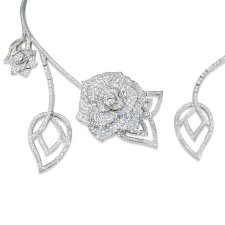 NO RESERVE - PIAGET DIAMOND 'ROSE' NECKLACE - photo 4