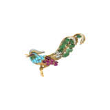 NO RESERVE - MAUBOUSSIN PARIS MULTI-GEM BIRD BROOCH - photo 1