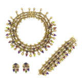 NO RESERVE - SUITE OF GOLD AND MULTI-GEM JEWELLERY - photo 1