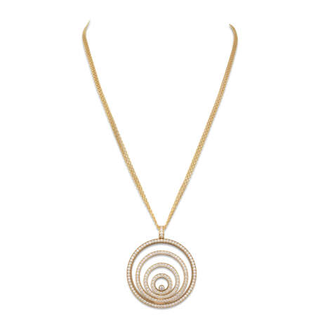 NO RESERVE - CHOPARD DIAMOND 'HAPPY SPIRIT' PENDENT NECKLACE - photo 1
