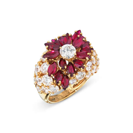 PIAGET DIAMOND AND RUBY RING - photo 1