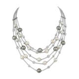 BULGARI PEARL AND DIAMOND NECKLACE - photo 3