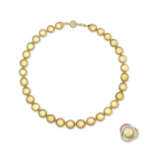 NO RESERVE - PEARL, DIAMOND AND SAPPHIRE NECKLACE AND RING - photo 1