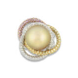 NO RESERVE - PEARL, DIAMOND AND SAPPHIRE NECKLACE AND RING - photo 2
