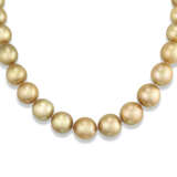 NO RESERVE - PEARL, DIAMOND AND SAPPHIRE NECKLACE AND RING - photo 7