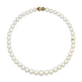 NO RESERVE - MIKIMOTO PEARL NECKLACE; TOGETHER WITH A PEARL AND DIAMOND RING - photo 5