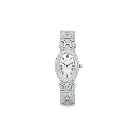 CARTIER DIAMOND 'BAIGNOIRE' WRISTWATCH/ BRACELET - photo 1