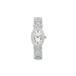 CARTIER DIAMOND 'BAIGNOIRE' WRISTWATCH/ BRACELET
