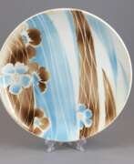Faïence. Decorative dish Flowers PFF