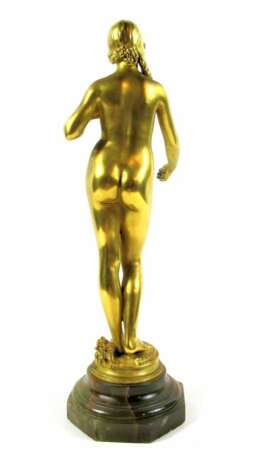 Antonin Carl&egrave;s (1851-1919) &ldquo;Youth&rdquo; Gilt Bronze Sculpture Bronze onyx Art Nouveau Late 19th century - photo 2