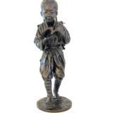 Bronze figure representing Kinjiro Ninomiya Sontoku Japan early-20th century signed. Bronze realism Early 20th century - photo 2