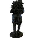 Bronze figure representing Kinjiro Ninomiya Sontoku Japan early-20th century signed. Bronze realism Early 20th century - photo 3
