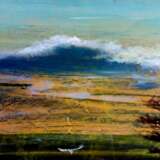 Golden lakes of Africa. Oil On Hardboard decorative Landscape painting Ukraine 2025 - photo 3