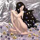 She brought spring to the mountains Canvas oil 21th century - photo 1