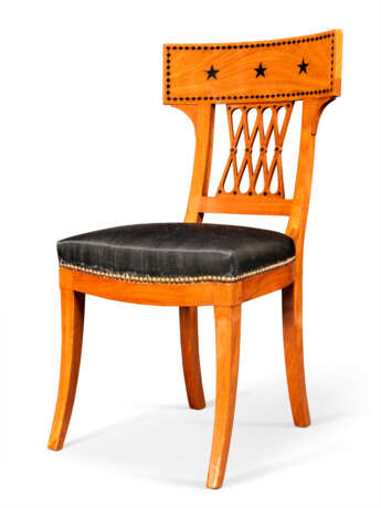 SUITE DE SIX CHAISES D`&#201;POQUE CONSULAT - Foto 4