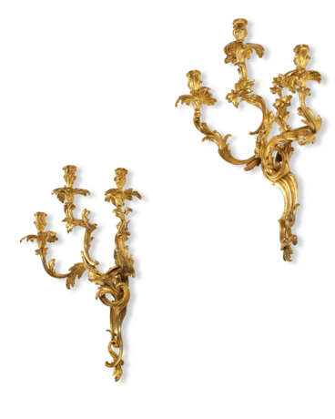 PAIRE D`APPLIQUES D`&#201;POQUE LOUIS XV - Foto 3
