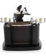 Metal. Art Deco style cigarette dispenser. Austria, circa 1920. 