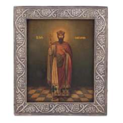 Икона в стиле модерн Святой Царь Константин