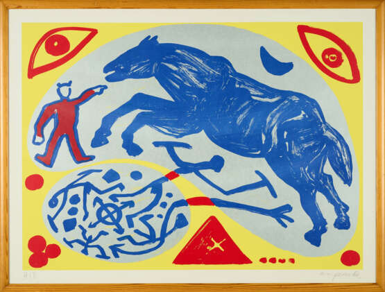 A.R. Penck. Ohne Titel (Pferd) - Foto 2