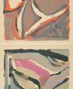 Lithographie. Bram van Velde. Mixed lot of 2 prints