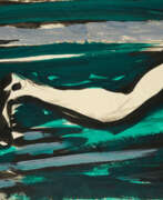 Gouache. Karl Horst Hödicke. Fluchtfuß
